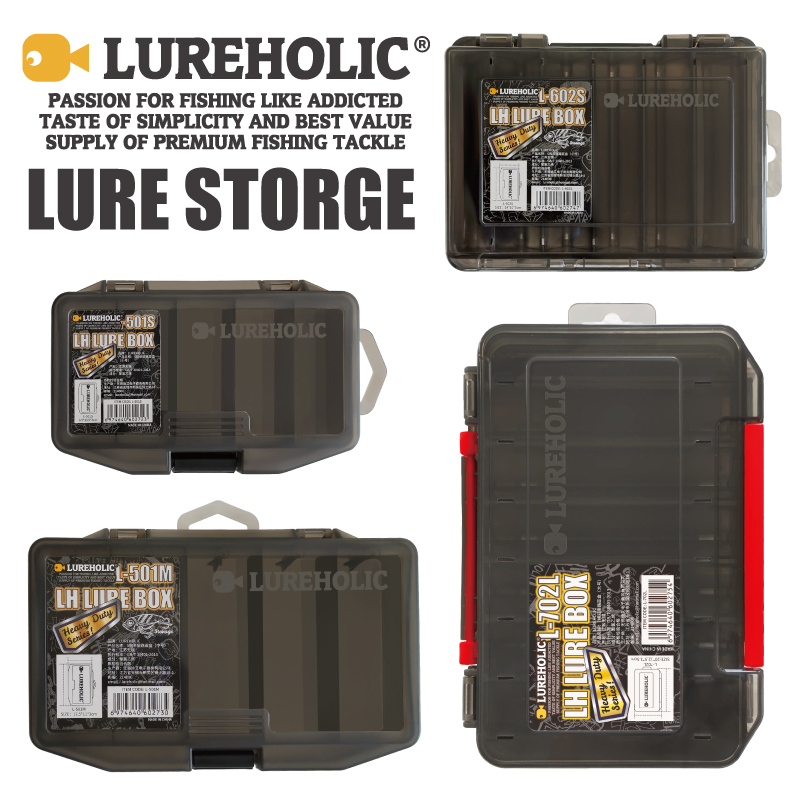 Soft Plastic Lure - Caja de señuelos LUREHOLIC, aparejos de