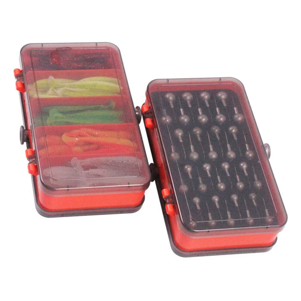 Soft Plastic Lure - Caja de cebo dividida de doble