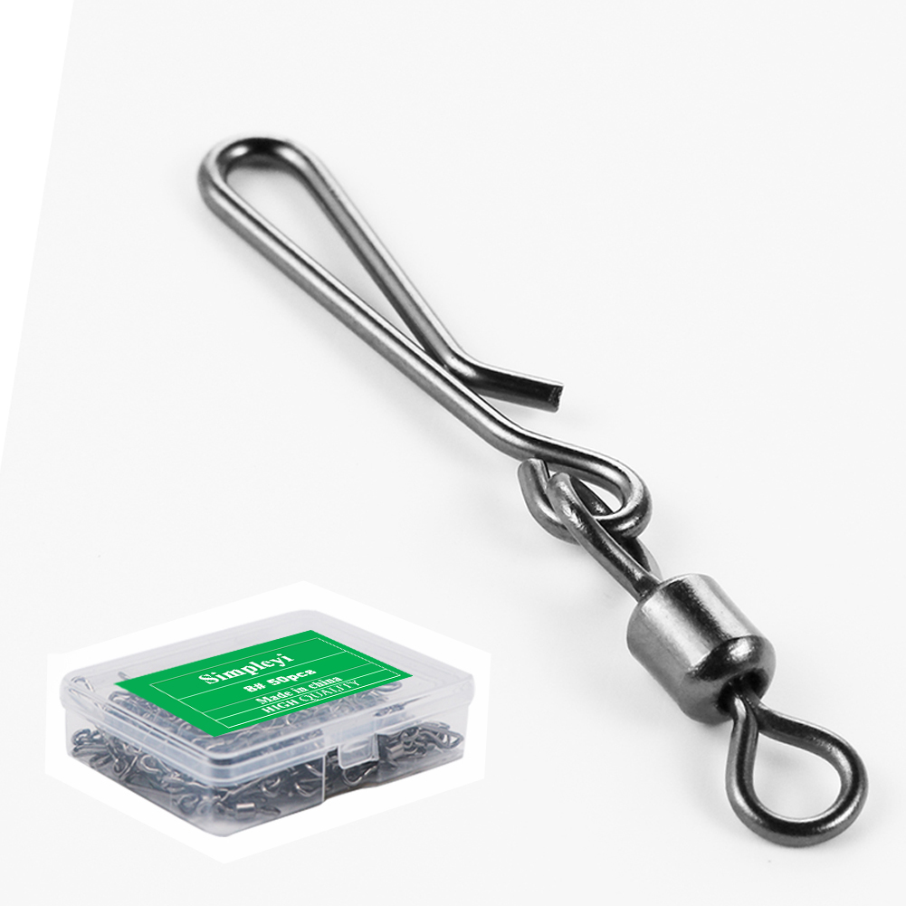 Tackle Box - Anzuelos de pesca giratorios con enganche