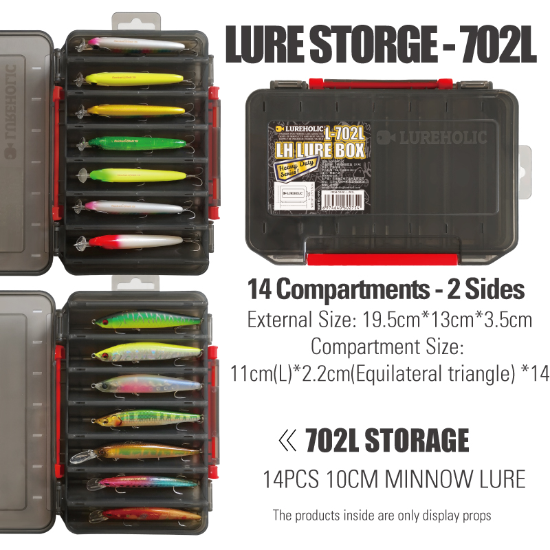 Caja de señuelos LUREHOLIC, ap - Soft Plastic Lure reseña y precio