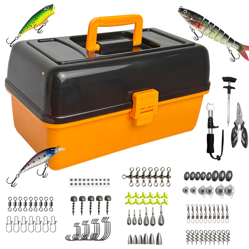 Caja de aparejos naranja con j - Tackle Box reseña y precio