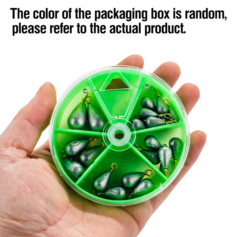 22 piezas/caja Plomos de pesca - Tackle Box reseña y precio
