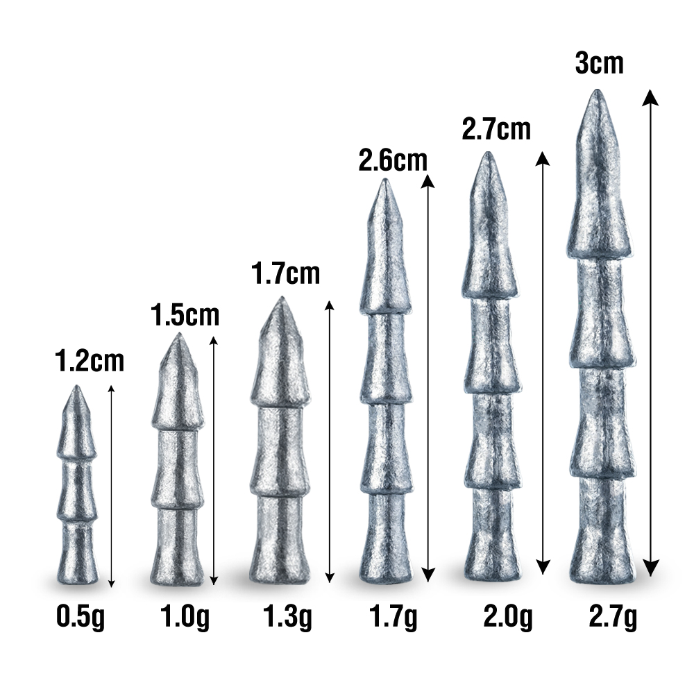 30 piezas de pesas de tungsten - Soft Plastic Lure reseña y precio