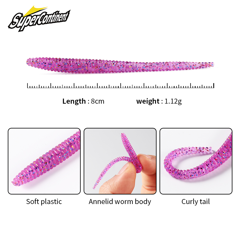 Cebos blandos de gusano superc - Soft Plastic Lure reseña y precio