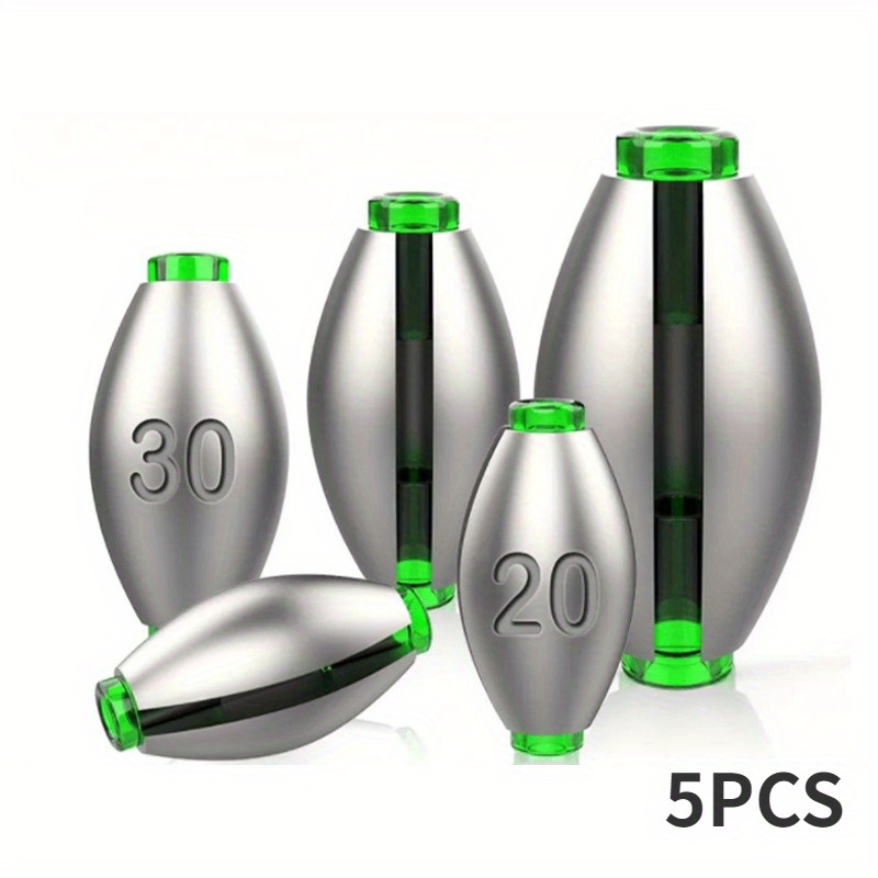 Juego de 5 Plomos de Pesca en  - Fishing Equipment And Tools reseña y precio