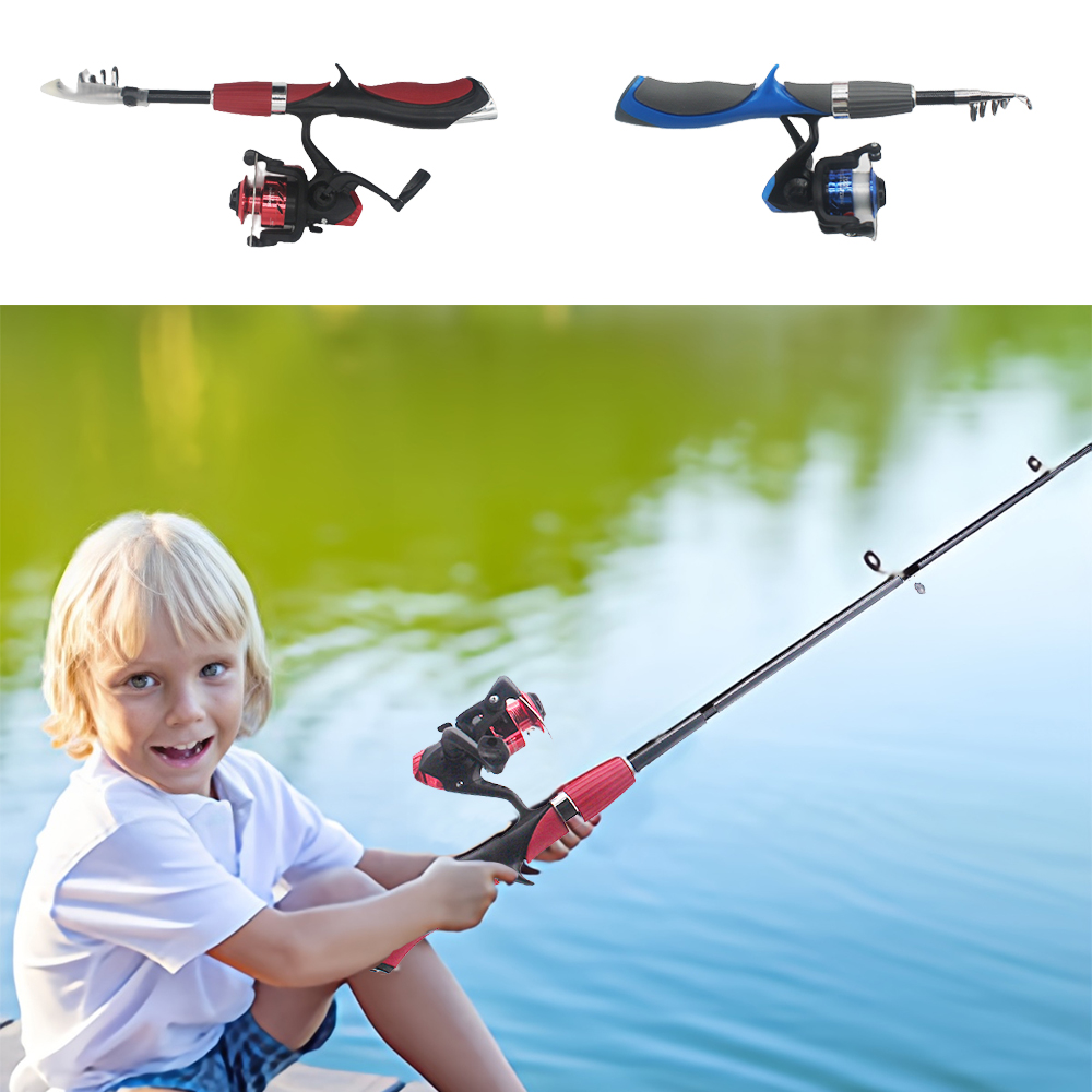 Juego de cañas de pescar para  - Fishing Equipment Kids reseña y precio